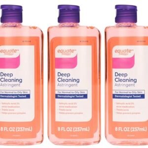 Equate Deep Cleaning Acne Care Astringent with 2% Salicylic Acid, 8 fl oz (3 Pack)